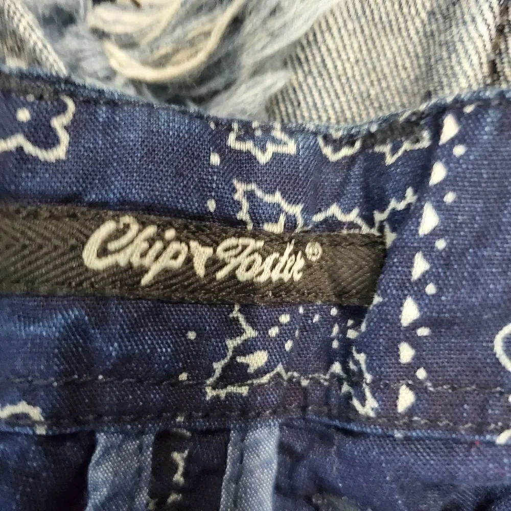 Chip foster bandana print drawstring dolphin short